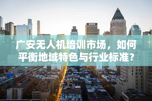 广安无人机培训市场，如何平衡地域特色与行业标准？