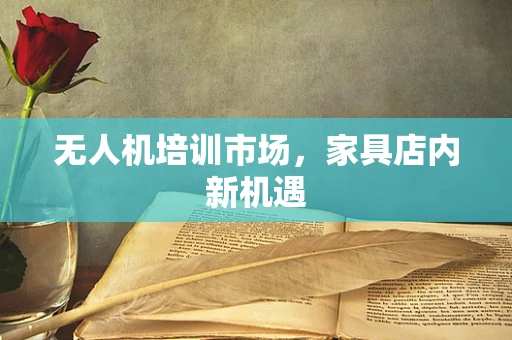 无人机培训市场，家具店内新机遇