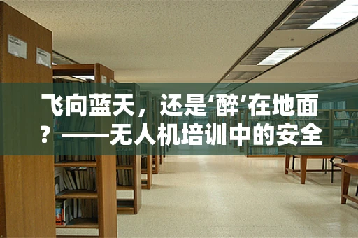 飞向蓝天，还是‘醉’在地面？——无人机培训中的安全与酒精的边界