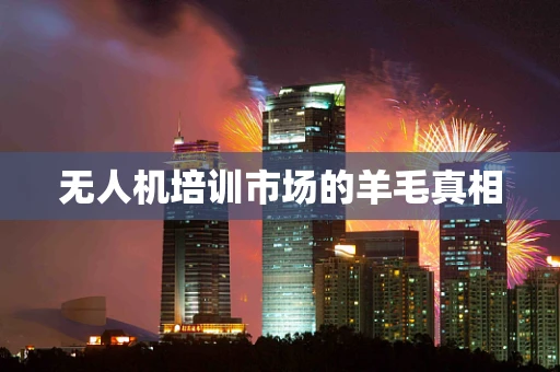 无人机培训市场的羊毛真相