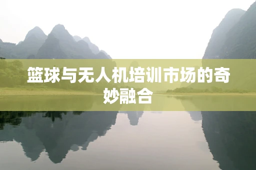 篮球与无人机培训市场的奇妙融合
