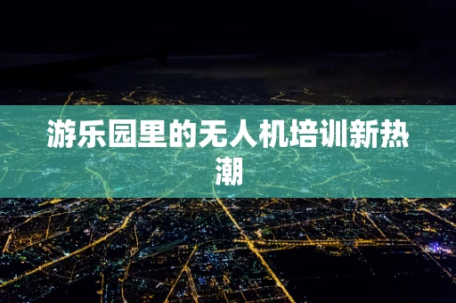 游乐园里的无人机培训新热潮