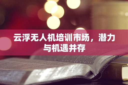 云浮无人机培训市场，潜力与机遇并存