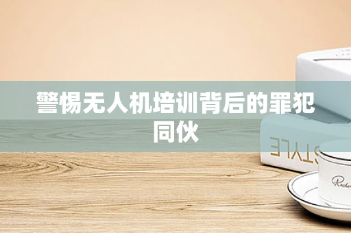 警惕无人机培训背后的罪犯同伙