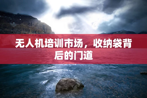 无人机培训市场，收纳袋背后的门道