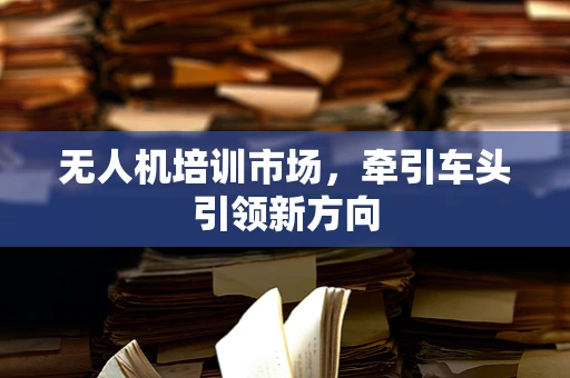 无人机培训市场，牵引车头引领新方向