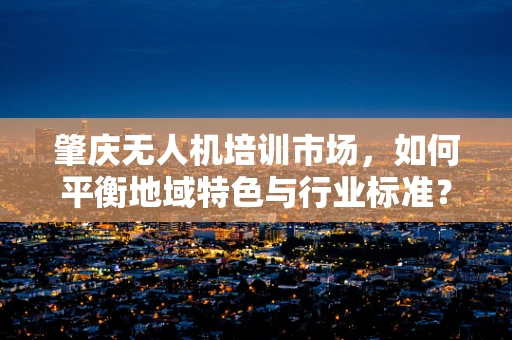 肇庆无人机培训市场，如何平衡地域特色与行业标准？