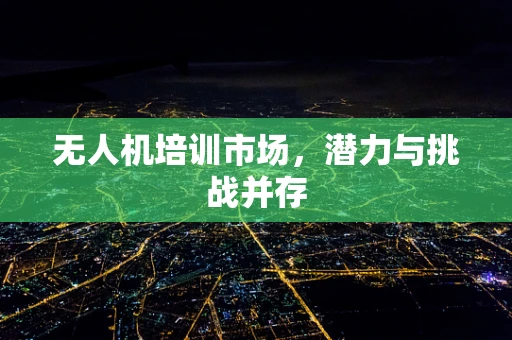 无人机培训市场，潜力与挑战并存