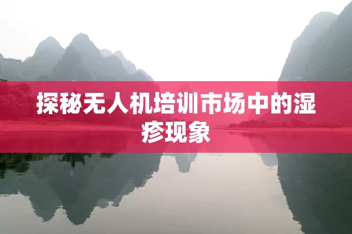 探秘无人机培训市场中的湿疹现象