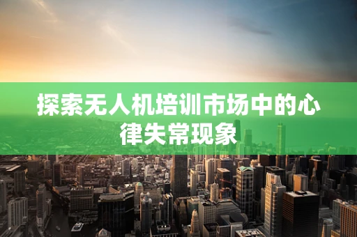 探索无人机培训市场中的心律失常现象