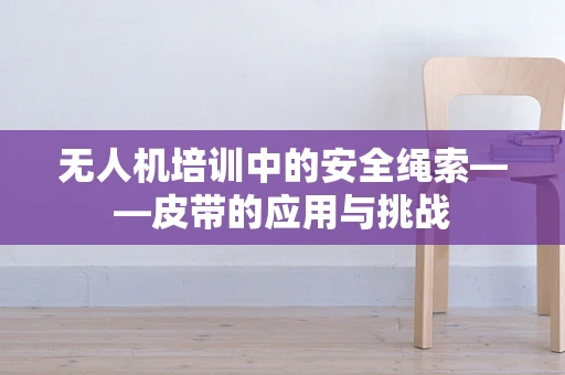 无人机培训中的安全绳索——皮带的应用与挑战