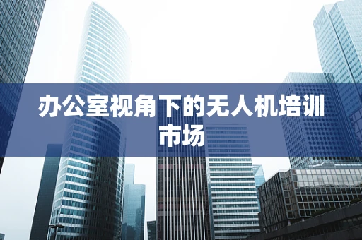办公室视角下的无人机培训市场