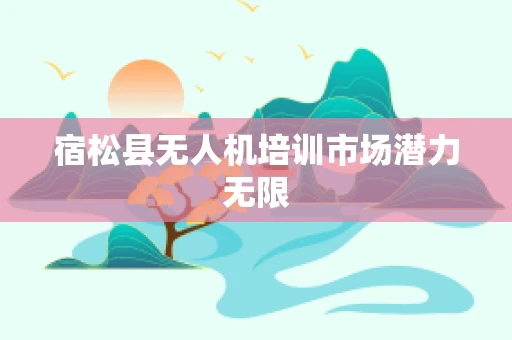 宿松县无人机培训市场潜力无限