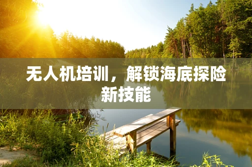 无人机培训，解锁海底探险新技能