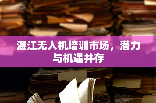 湛江无人机培训市场，潜力与机遇并存
