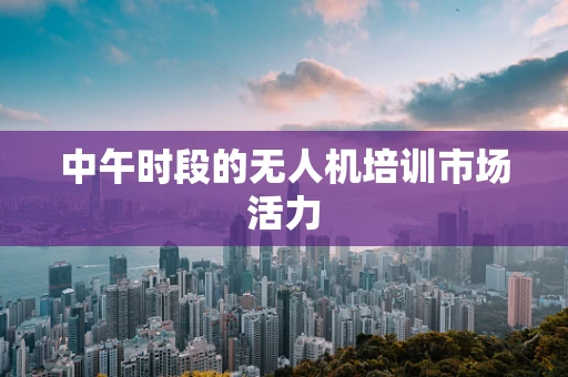 中午时段的无人机培训市场活力