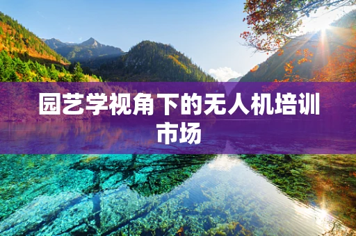 园艺学视角下的无人机培训市场