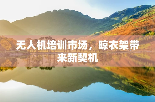 无人机培训市场，晾衣架带来新契机