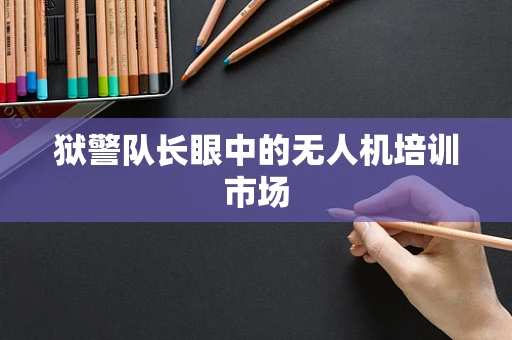 狱警队长眼中的无人机培训市场