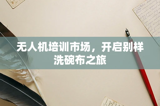 无人机培训市场，开启别样洗碗布之旅