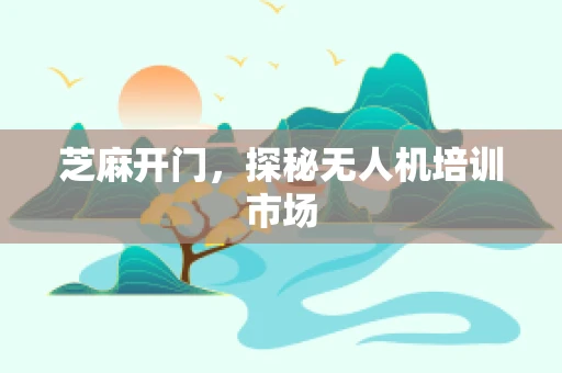 芝麻开门，探秘无人机培训市场