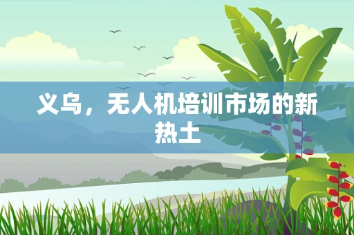 义乌，无人机培训市场的新热土