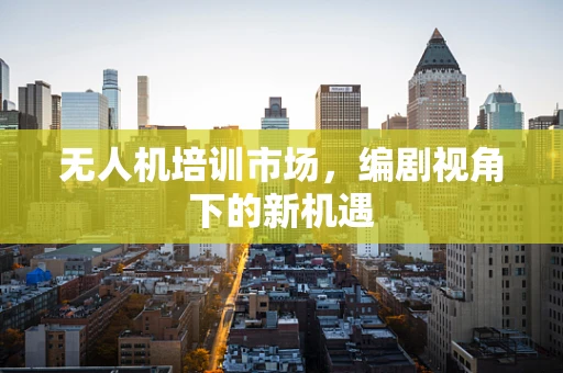 无人机培训市场，编剧视角下的新机遇