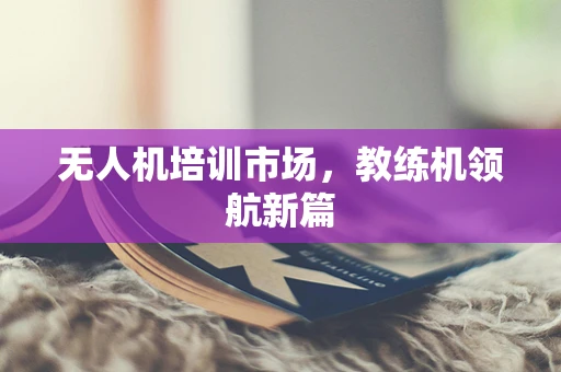 无人机培训市场，教练机领航新篇