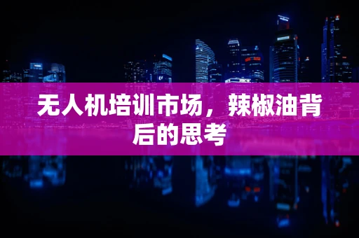 无人机培训市场，辣椒油背后的思考