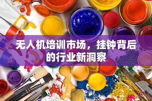 无人机培训市场，挂钟背后的行业新洞察