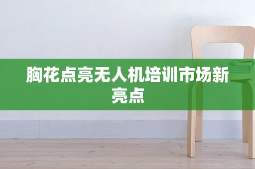 胸花点亮无人机培训市场新亮点