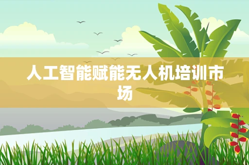 人工智能赋能无人机培训市场