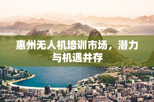 惠州无人机培训市场，潜力与机遇并存