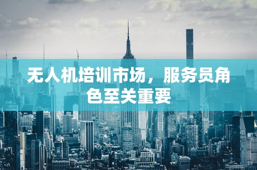无人机培训市场，服务员角色至关重要