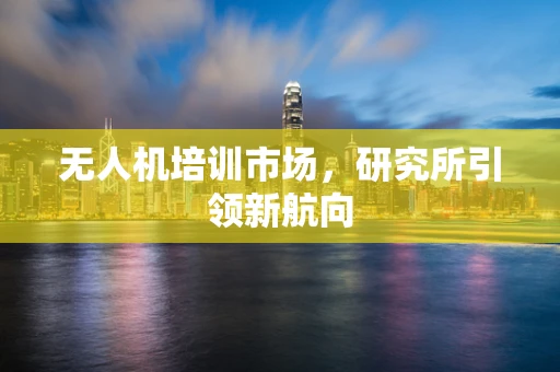 无人机培训市场，研究所引领新航向