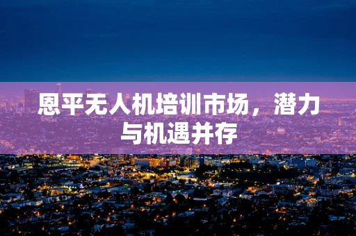 恩平无人机培训市场，潜力与机遇并存