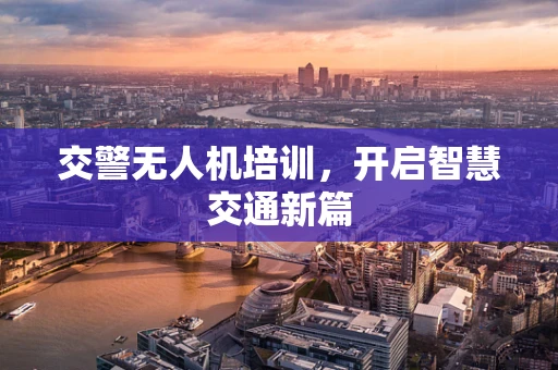 交警无人机培训，开启智慧交通新篇