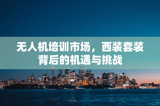无人机培训市场，西装套装背后的机遇与挑战