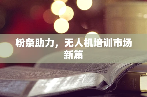 粉条助力，无人机培训市场新篇