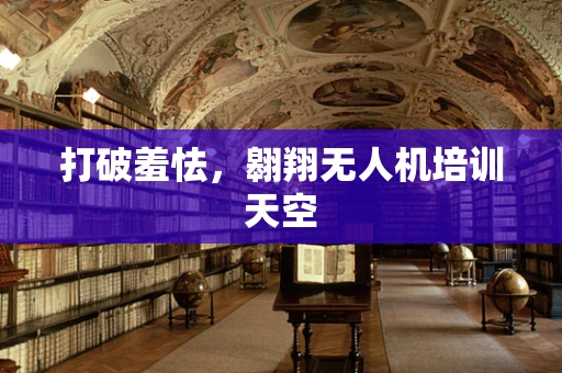 打破羞怯，翱翔无人机培训天空