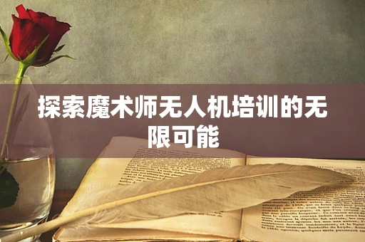 探索魔术师无人机培训的无限可能