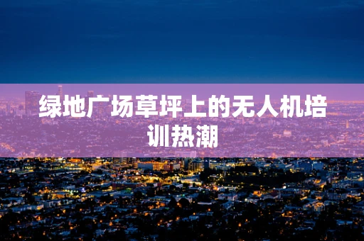 绿地广场草坪上的无人机培训热潮