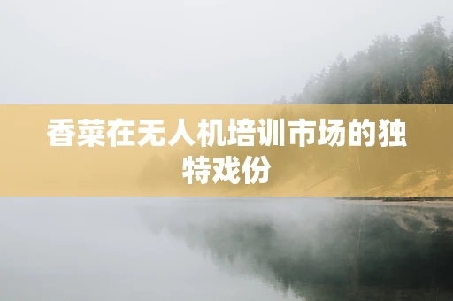 香菜在无人机培训市场的独特戏份