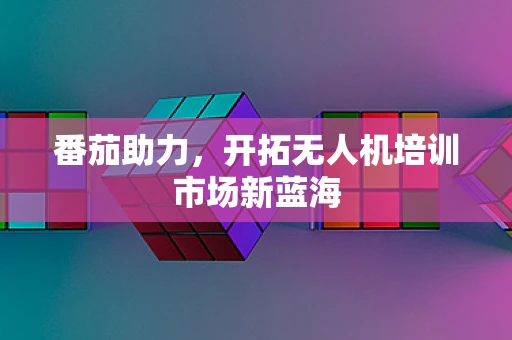 番茄助力，开拓无人机培训市场新蓝海
