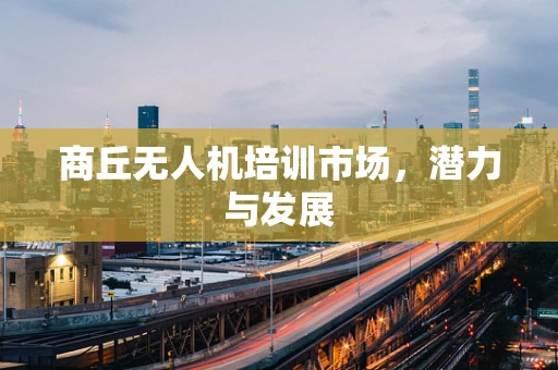 商丘无人机培训市场，潜力与发展