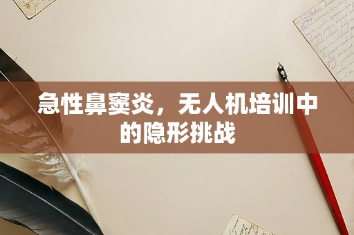 急性鼻窦炎，无人机培训中的隐形挑战