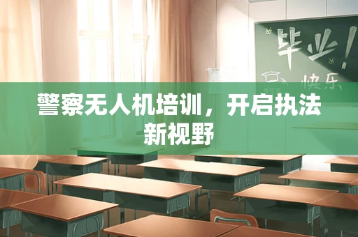 警察无人机培训，开启执法新视野
