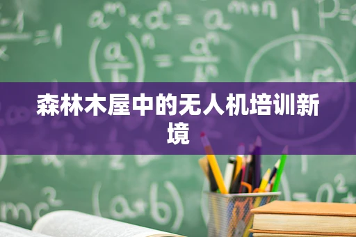 森林木屋中的无人机培训新境