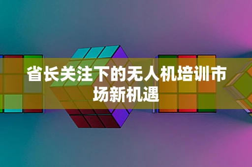 省长关注下的无人机培训市场新机遇