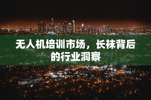 无人机培训市场，长袜背后的行业洞察